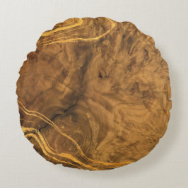 Burlholzdesign, Holzpouf Akzent Kissen