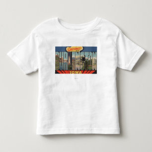 Burlington, Iowa - große Buchstabe-Szenen 2 Kleinkind T-shirt