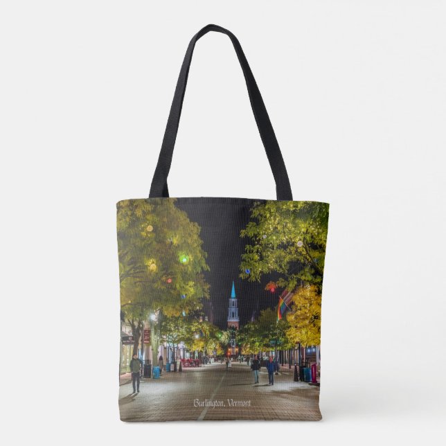 Burlington, Stadtbild Vermont Tasche (Rückseite)