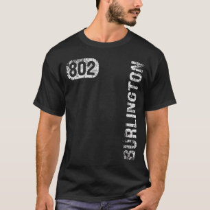 Burlington Vermont 802 Bereichscode Vintag Retro T-Shirt