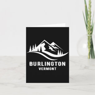Burlington Vermont Berge Souvenir Andenken Karte