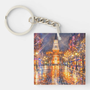 Burlington Vermont Church Street Porte-clés en acr