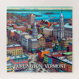 Burlington, Vermont Comic Book Style Art