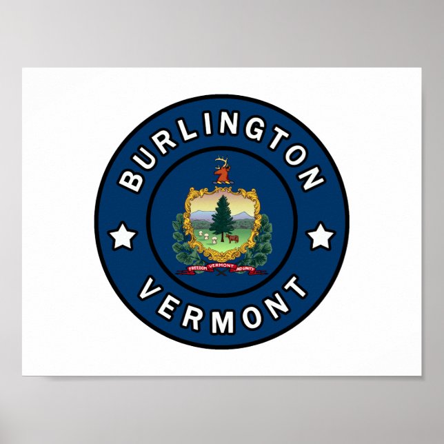 Burlington Vermont Poster (Vorne)