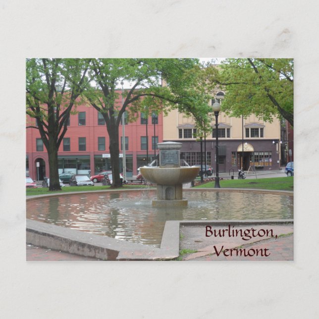 Burlington, Vermont Postkarte (Vorderseite)