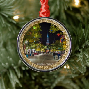 Burlington, Vermont Weihnachten Ornament Aus Metall