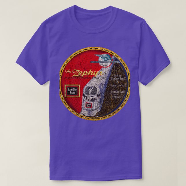 Burlington Zephyr T-Shirt (Design vorne)