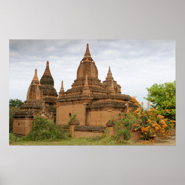 Burma), Bagan Pagan). various Poster (Vorne)