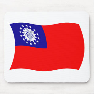 Burma-Flagge-Mauspad Mousepad