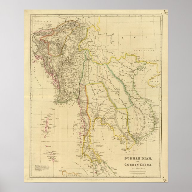 Burmah, Siam, Cochin China Poster (Vorne)