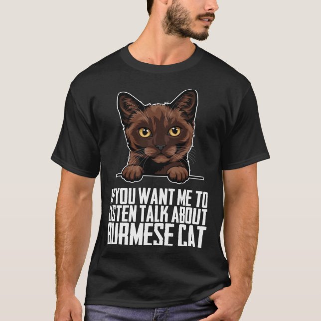 Burmese Burmese cat Burmese mother T-Shirt (Vorderseite)