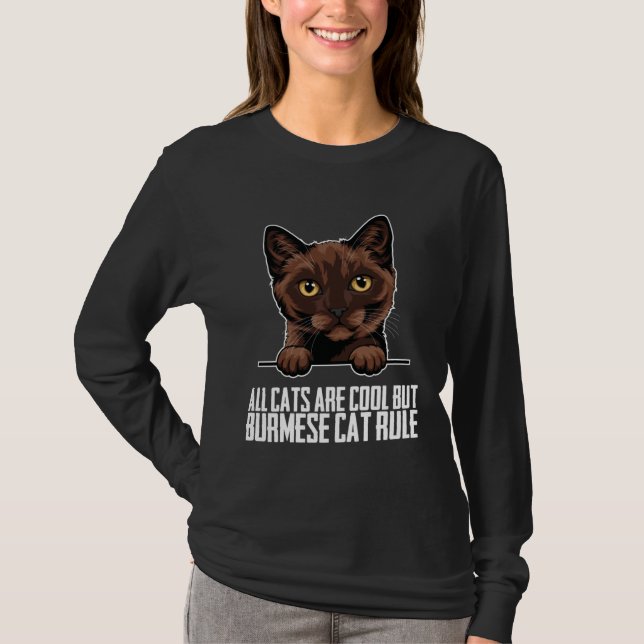 Burmese cat  Burmese dad  Burmese T-Shirt (Vorderseite)