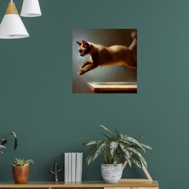 Burmese Cat Poster (Wohnzimmer 1)