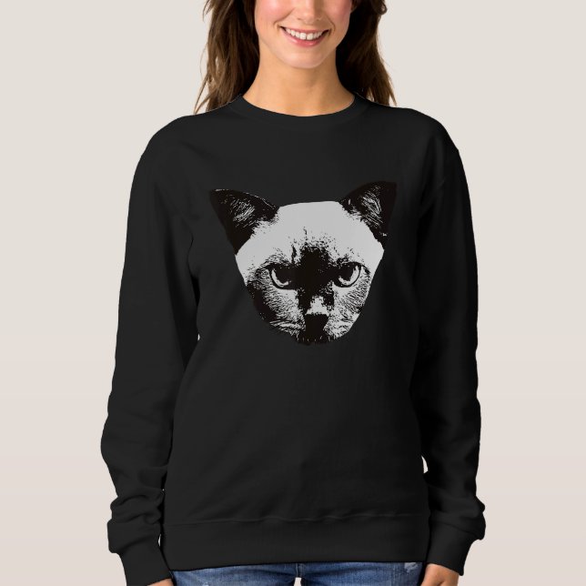 Burmese Cat Sweatshirt (Vorderseite)
