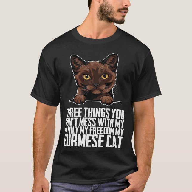 Burmese kitten  Burmese mother  Burmese mom T-Shirt (Vorderseite)