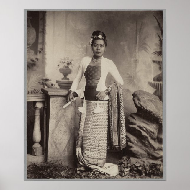 Burmese lady poster (Vorne)