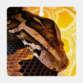 Burmese Python Snake Ornament Aus Metall