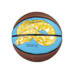 burmesische Python-Schlangen-Cartoon-Illustration Mini Basketball