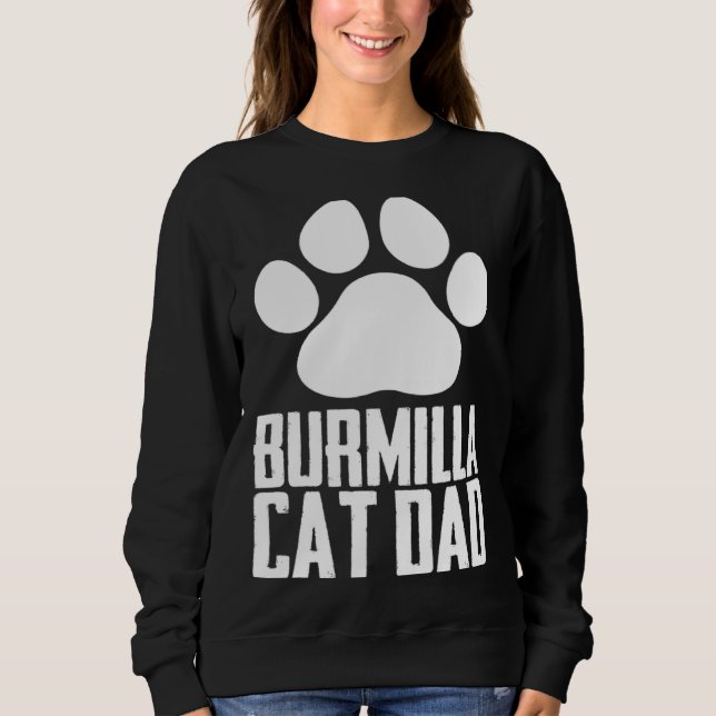Burmilla cat dad sweatshirt (Vorderseite)