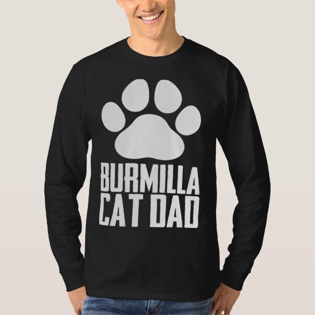Burmilla cat dad T-Shirt (Vorderseite)