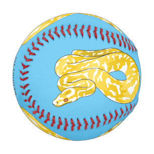 Burmische Python Schlange Cartoon Abbildung Baseball