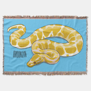 Burmische Python Schlange Cartoon Abbildung Decke