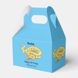Burmische Python Schlange Cartoon Abbildung Geschenkschachtel