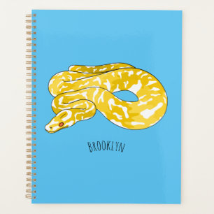 Burmische Python Schlange Cartoon Abbildung Planer