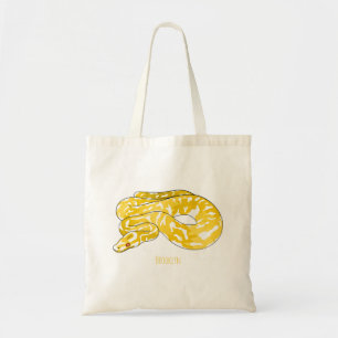 Burmische Python Schlange Cartoon Abbildung Tragetasche