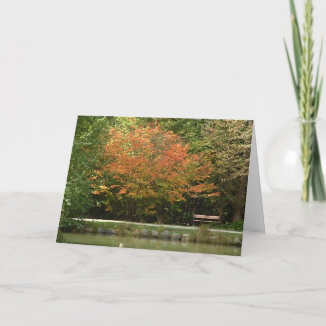 Burnaby's Central Park - Autumn Colors Karte (Vorderseite)