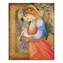 Burne-Jones Angel spielt Flageolet CC1152 Größer