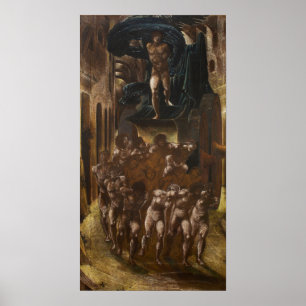Burne-Jones - Liebe- oder Wayfaring der Liebe Poster
