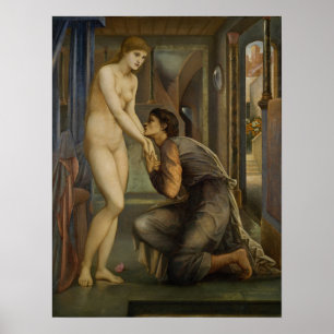 Burne-Jones - Pygmalion, Seele erreicht Poster