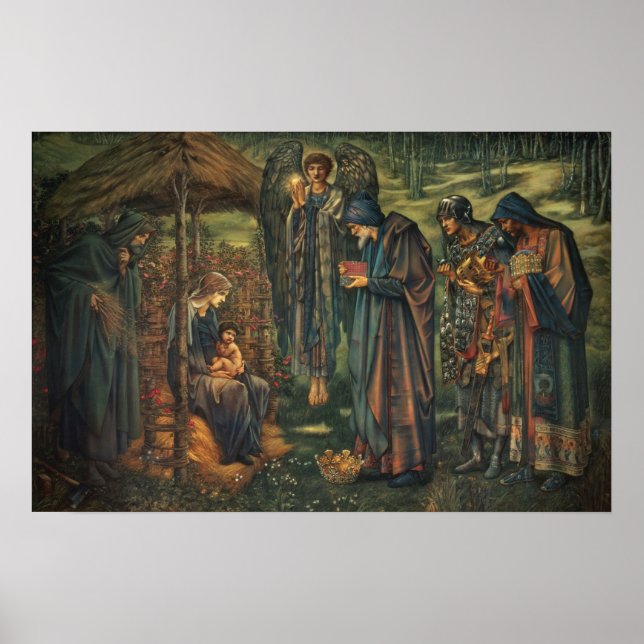 Burne-Jones - Stern von Bethlehem Poster (Vorne)