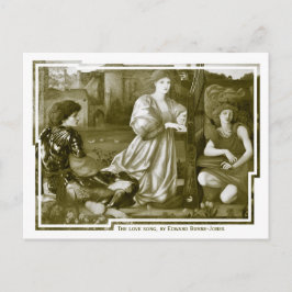 Burne-Jones The Liebe song CC0791 Pre-Raphaelite Postkarte
