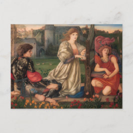 Burne-Jones The Liebe song CC0792 Pre-Raphaelite Postkarte