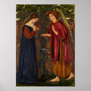 Burne-Jones - Verkündigung Poster