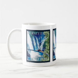Burney Falls, CA Poster Kaffeetasse