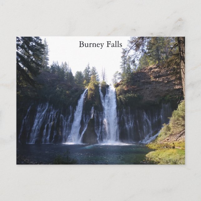 Burney Falls Postcard Postkarte (Vorderseite)