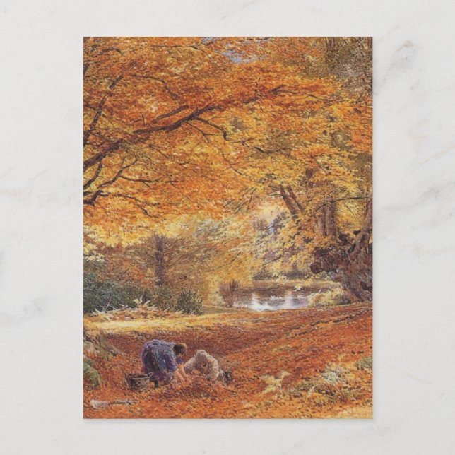 Burnham Beeches - Birket Foster Postkarte (Vorderseite)
