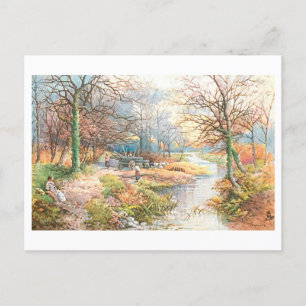 Burnham Beeches in England - Vintage Postkarte