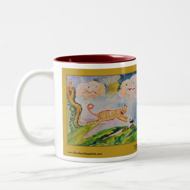Burnham Mädchen-Kunst-Tasse Zweifarbige Tasse (Links)