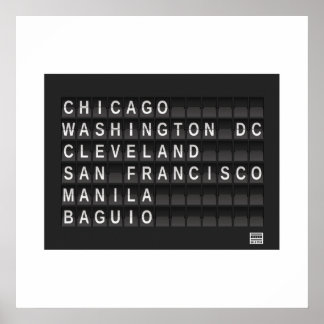 Burnham Planifié Bold Star Logo Poster