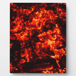 Burning Embers Foto Fotoplatte