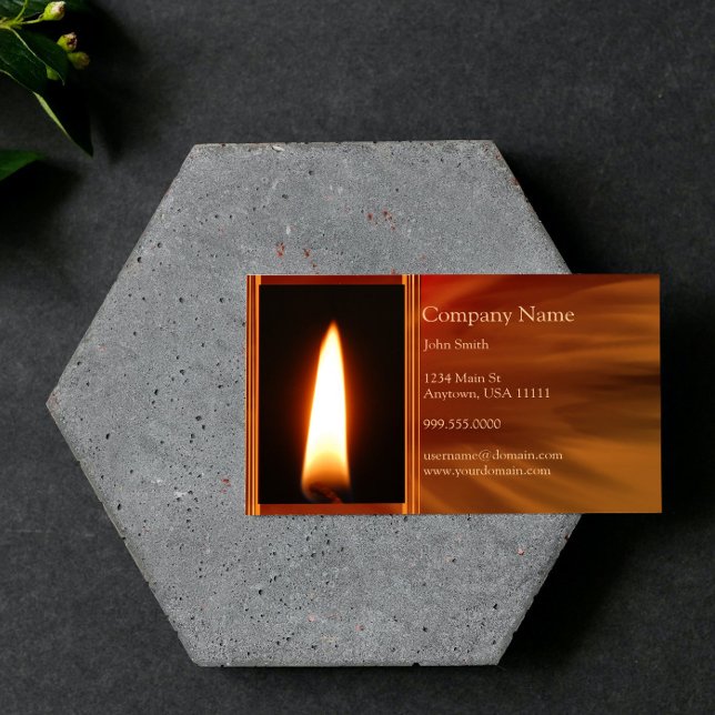 Burning Flame Business Card Visitenkarte (Burning Flame Business Card)