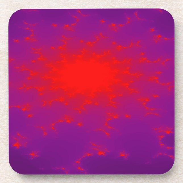 Burning Galaxy Cork Untersetzer (Vorderseite)