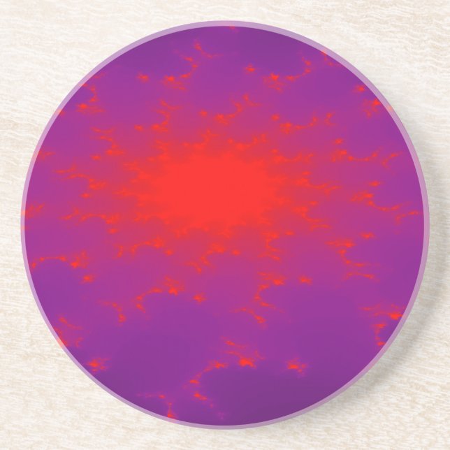 Burning Galaxy Fractal Coasters Untersetzer (Vorne)