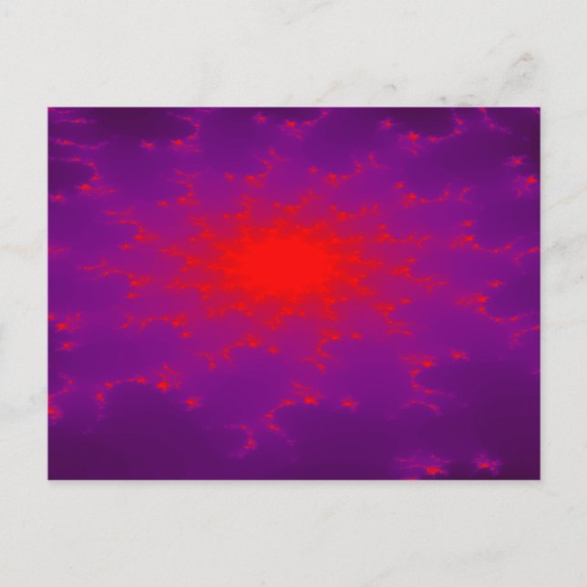 Burning Galaxy Postcard Postkarte (Vorderseite)