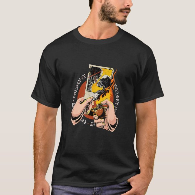 Burning Love The Lover Couple Skeleton Break Up Em T-Shirt (Vorderseite)
