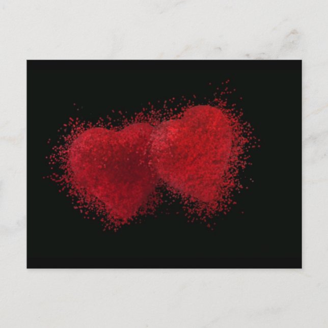 Burning mit Liebe Postkarte (Vorderseite)